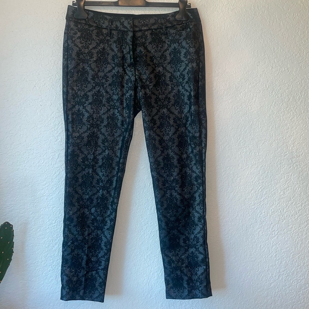 Worthington Black sparkly ankle pants.
